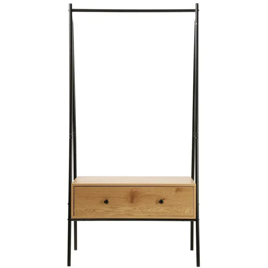 CALICOSY - Kledingkast JILL - Eikenhouten decor - 170x84x39 cm