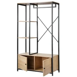CALICOSY - Kledingkast LENNY - Eik - 167x90x40 cm