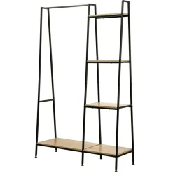 CALICOSY - Kledingkast LEXIE - Hout - 160x101x35 cm
