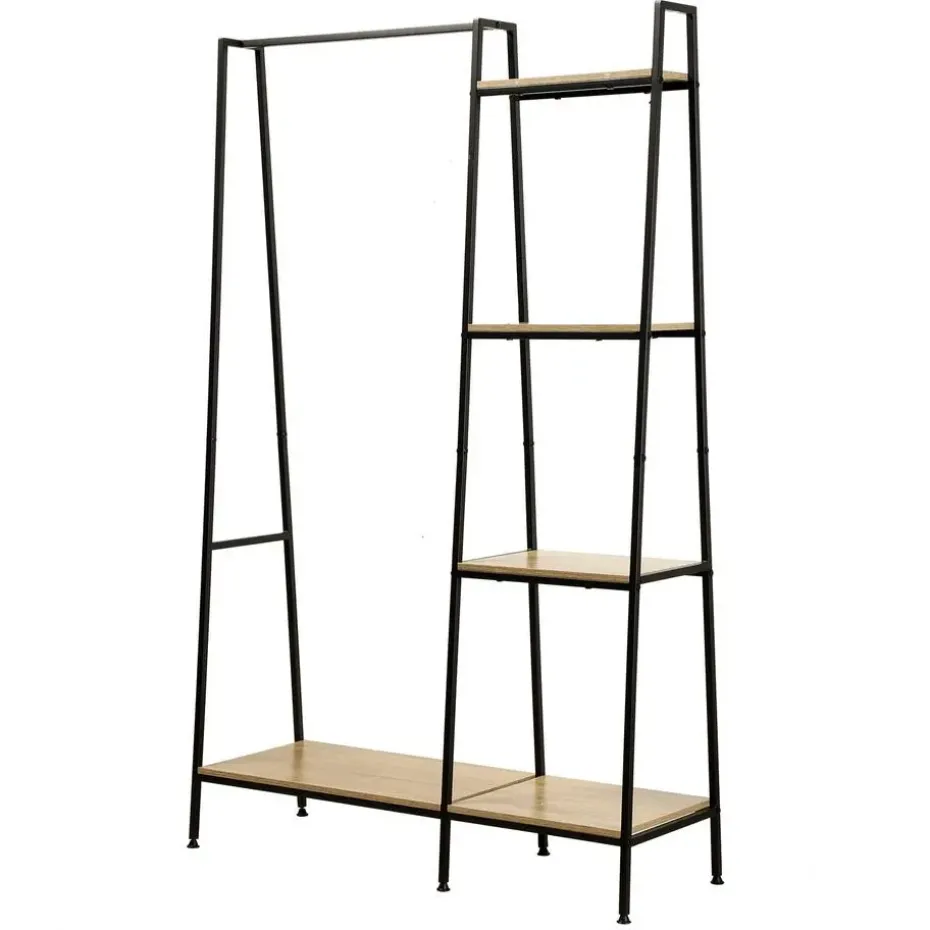 CALICOSY - Kledingkast LEXIE - Hout - 160x101x35 cm