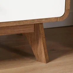 CALICOSY - Ladekast ALBURA - Donker hout - 75.5x120x39 cm