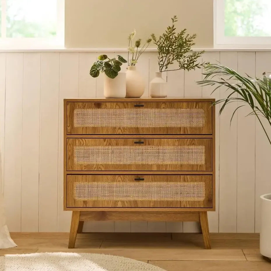 CALICOSY - Ladekast ALIA - Licht hout - 79x80x39 cm