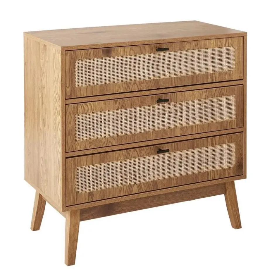 CALICOSY - Ladekast ALIA - Licht hout - 79x80x39 cm
