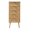 CALICOSY - Ladekast MIYA - Licht hout - 100,50x36.5x42 cm