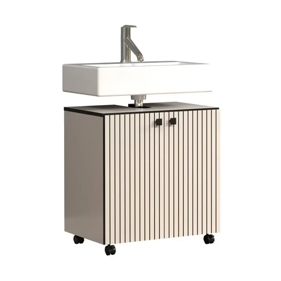 CALICOSY - Onderkast met wielen, 2 deuren PUREBLISS - 42x60x64 cm