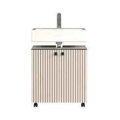 CALICOSY - Onderkast met wielen, 2 deuren PUREBLISS - 42x60x64 cm