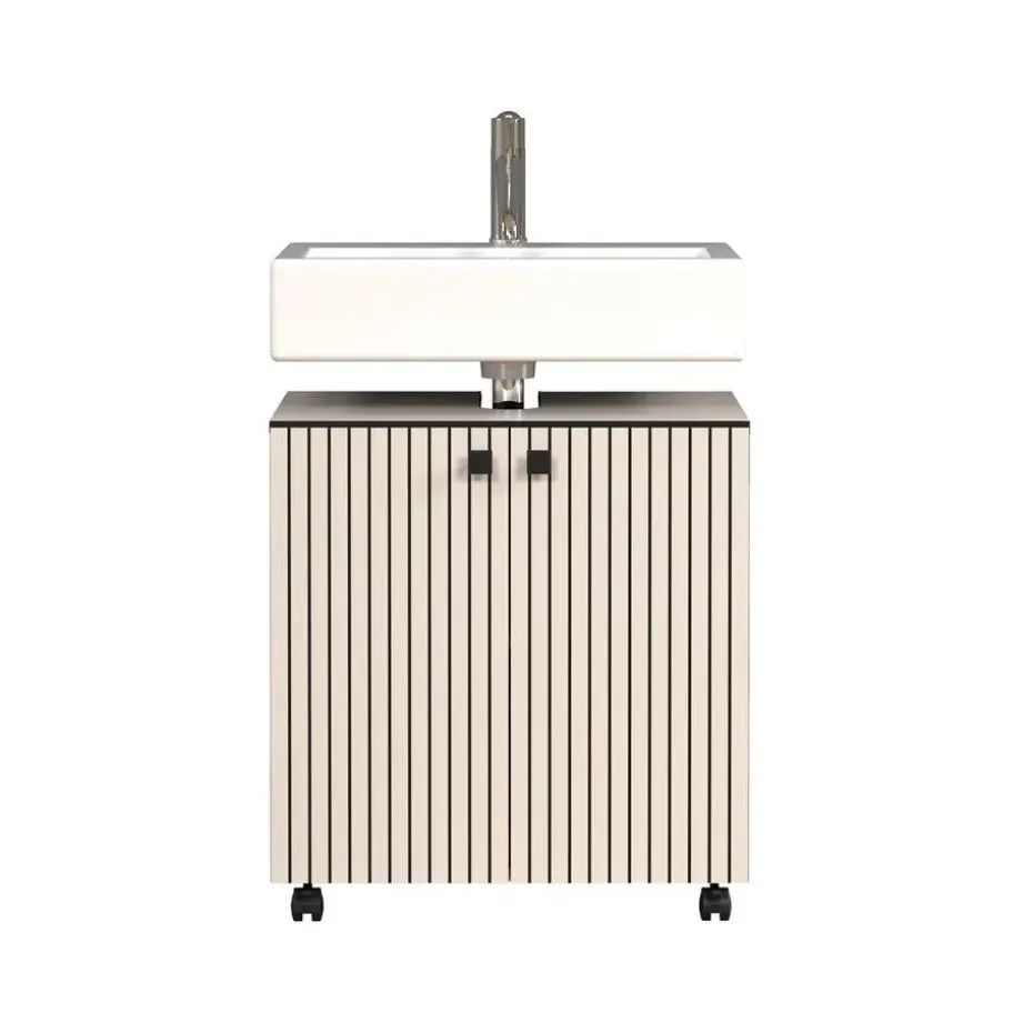 CALICOSY - Onderkast met wielen, 2 deuren PUREBLISS - 42x60x64 cm