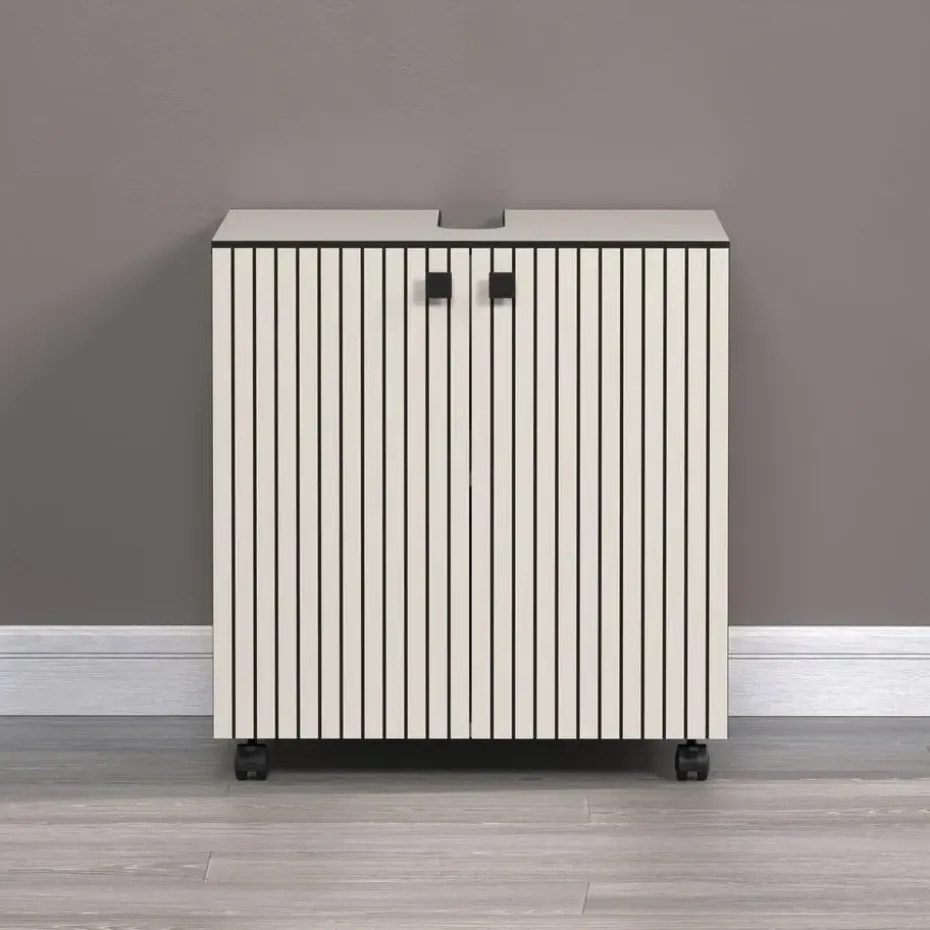 CALICOSY - Onderkast met wielen, 2 deuren PUREBLISS - 42x60x64 cm
