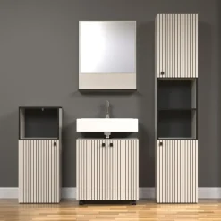 CALICOSY - Onderkast met wielen, 2 deuren PUREBLISS - 42x60x64 cm