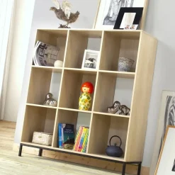 CALICOSY - Opbergplank - Licht hout - 103.3x93.5x29.8 cm