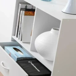 CALICOSY - Opbergplank met 4 compartimenten - 29,5x62x80 cm