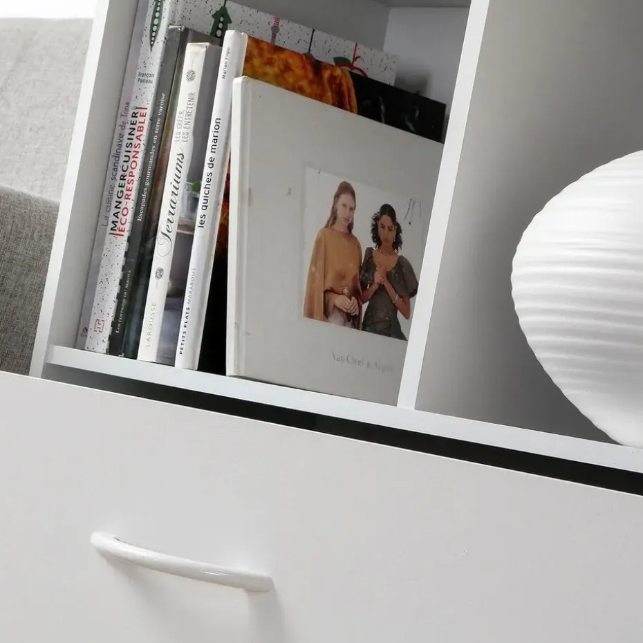 CALICOSY - Opbergplank met 4 compartimenten - 29,5x62x80 cm