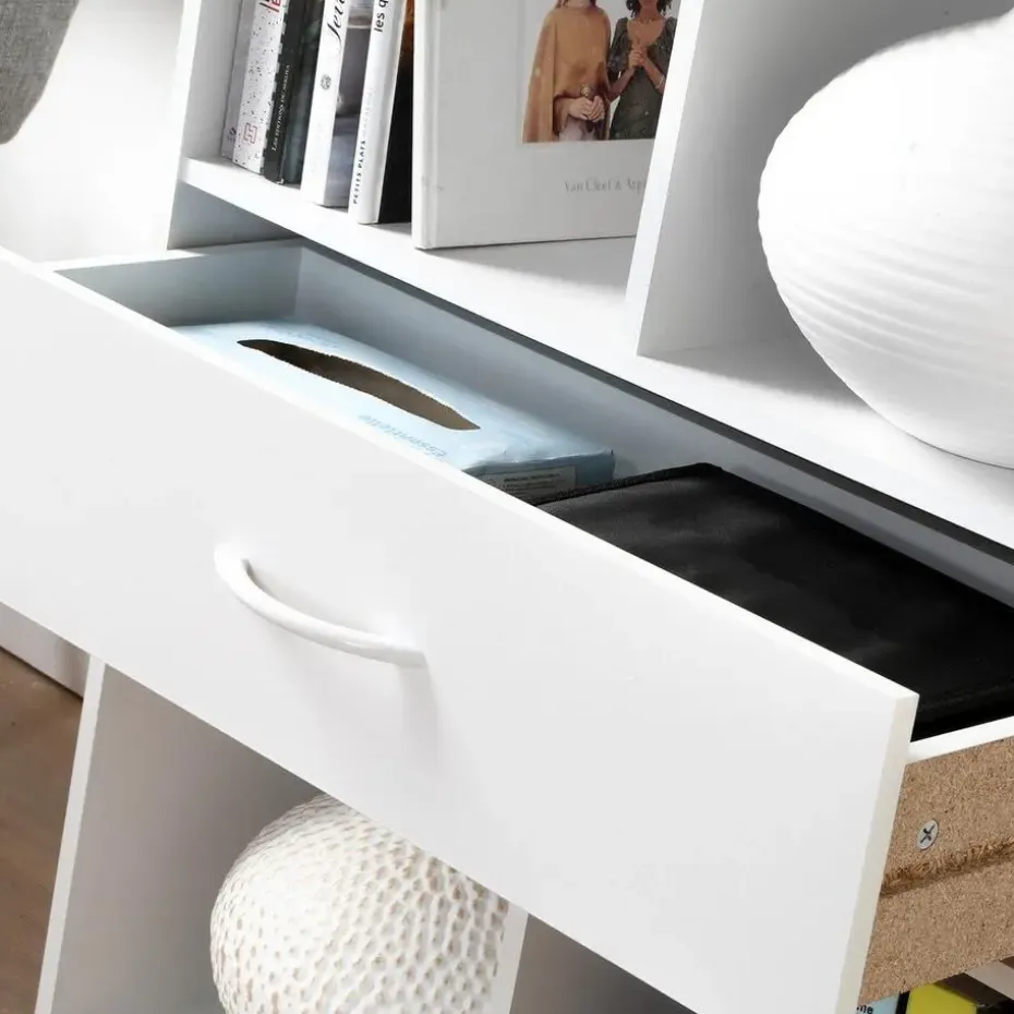 CALICOSY - Opbergplank met 4 compartimenten - 29,5x62x80 cm