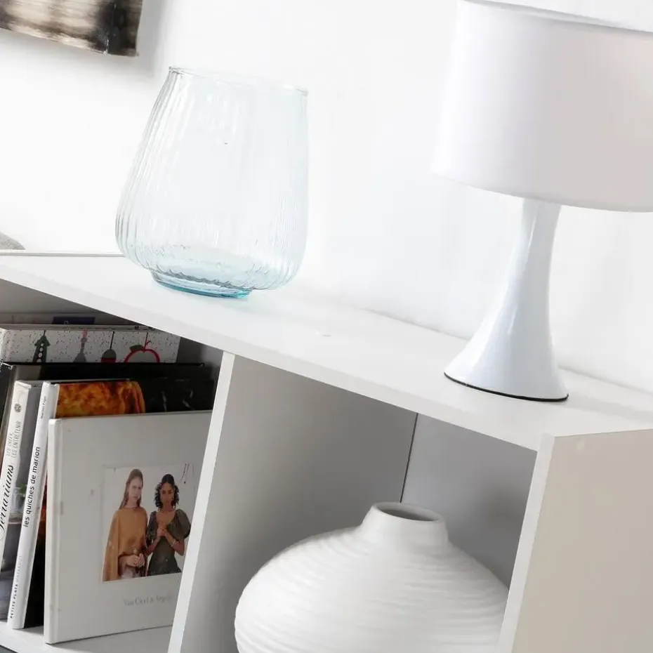 CALICOSY - Opbergplank met 4 compartimenten - 29,5x62x80 cm