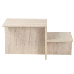 CALICOSY - Salontafel HARMONY - Travertijn - 40x77x40 cm