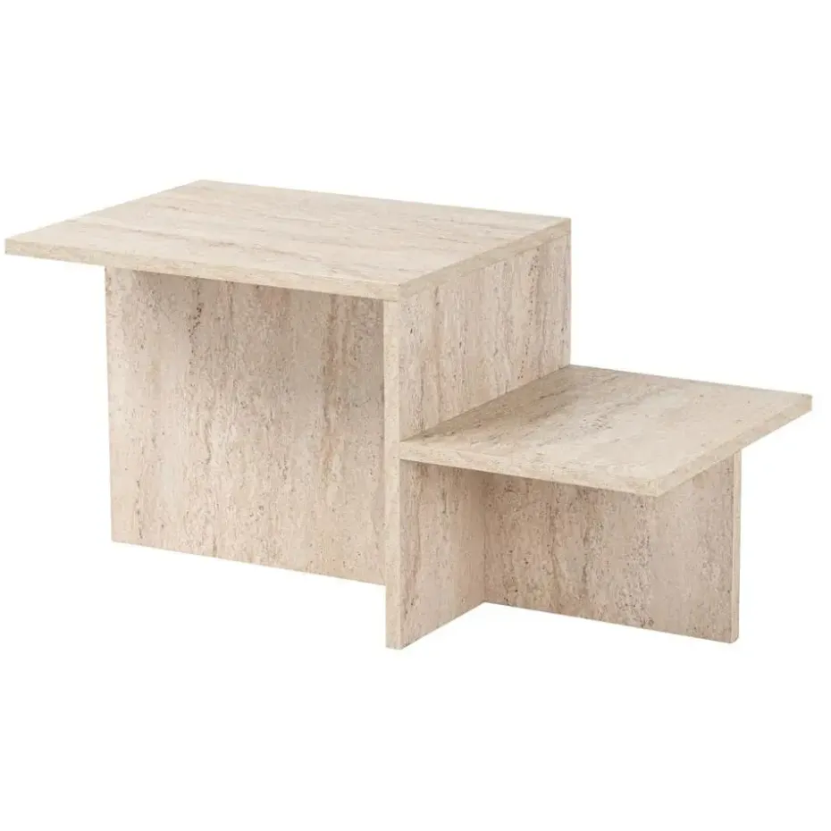 CALICOSY - Salontafel HARMONY - Travertijn - 40x77x40 cm