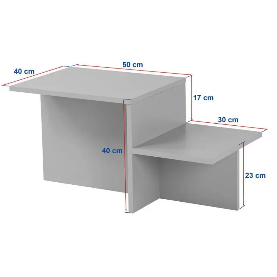 CALICOSY - Salontafel HARMONY - Travertijn - 40x77x40 cm