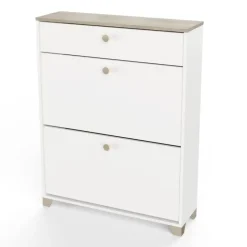 CALICOSY - Schoenenkast IZZY - Wit - 104,3x80,8x24,4 cm