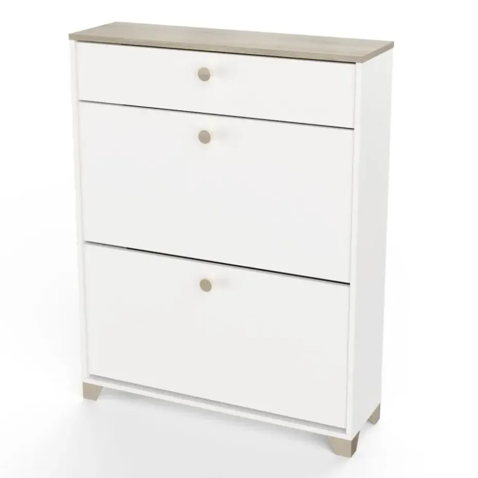 CALICOSY - Schoenenkast IZZY - Wit - 104,3x80,8x24,4 cm