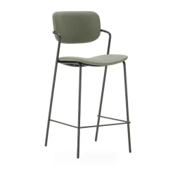 CALICOSY - Set van 2 krukken met zwarte MAIKA - 51x44x66 cm