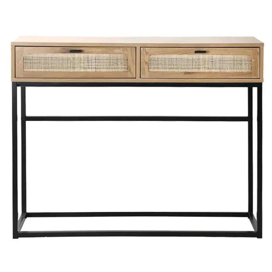 CALICOSY - Sidetable JAYA - Licht hout - 80x100x35 cm