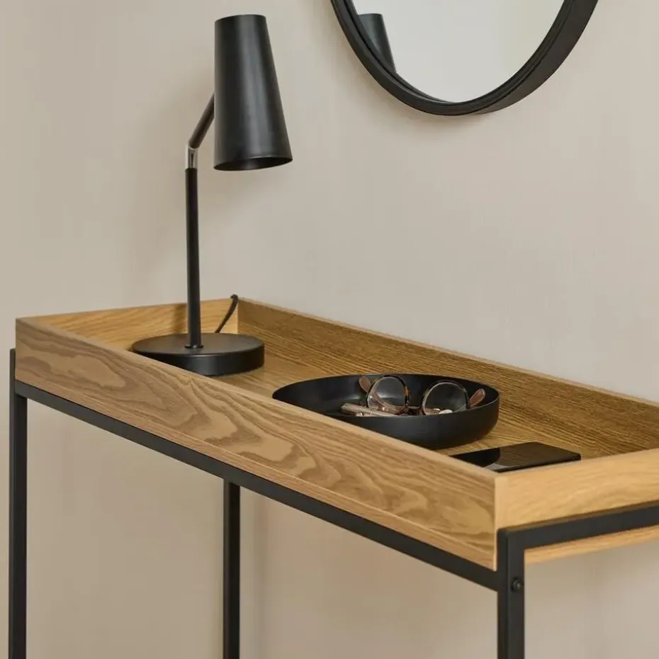CALICOSY - Sidetable JESSIE - Licht hout - 90x100x30 cm