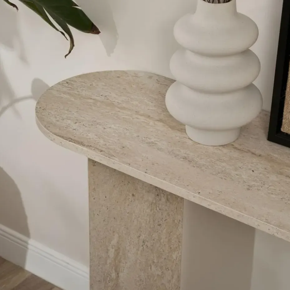 CALICOSY - Sidetable SIRA - Travertijn - 75x150x35 cm