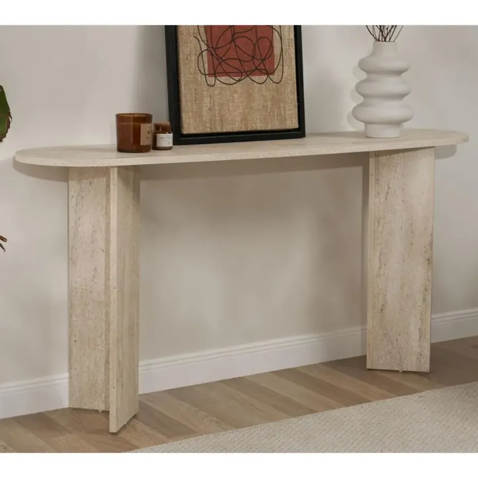 CALICOSY - Sidetable SIRA - Travertijn - 75x150x35 cm