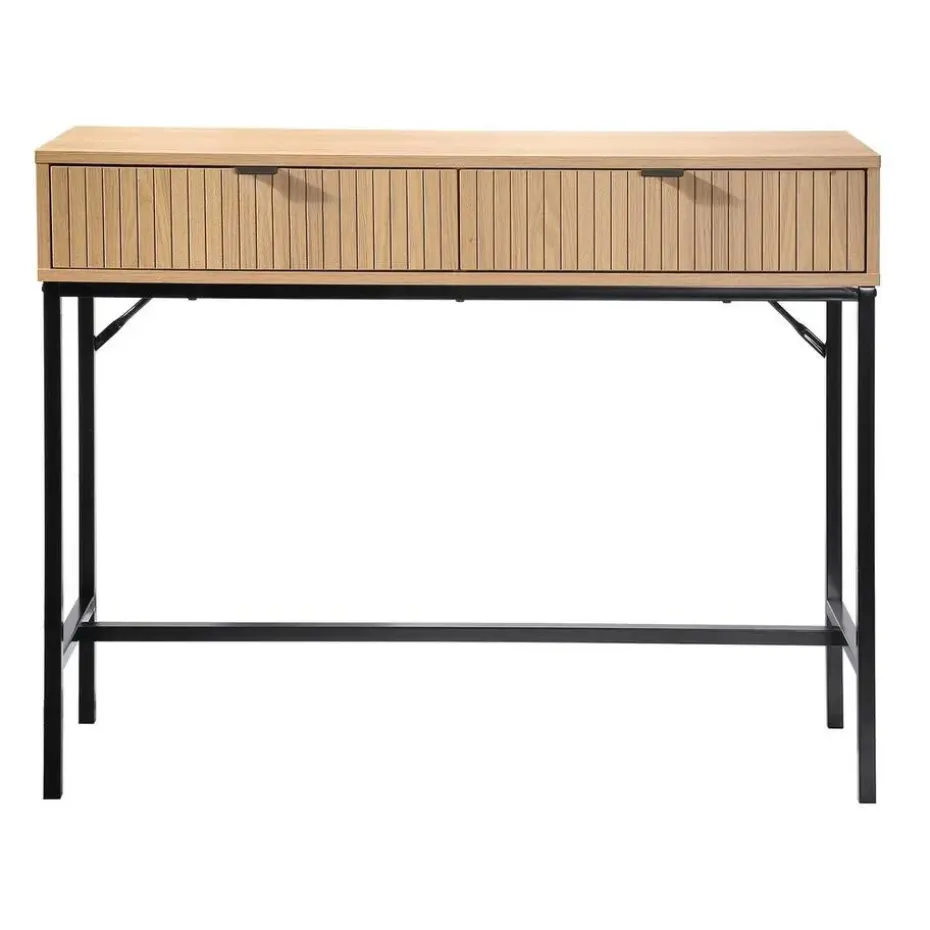 CALICOSY - Sidetable TARA - Licht hout - 80x100x35 cm