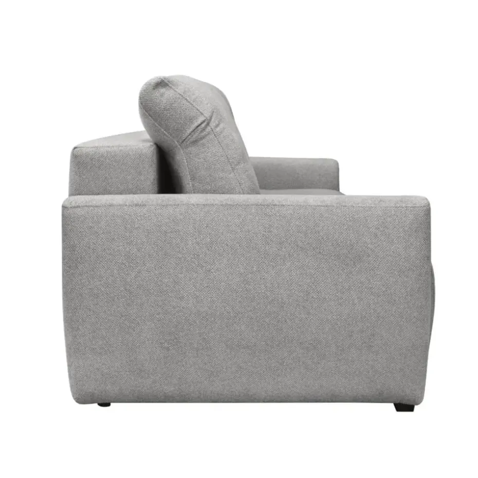 CALICOSY - Slaapbank ALBA - Grijs - 76x246x112 cm