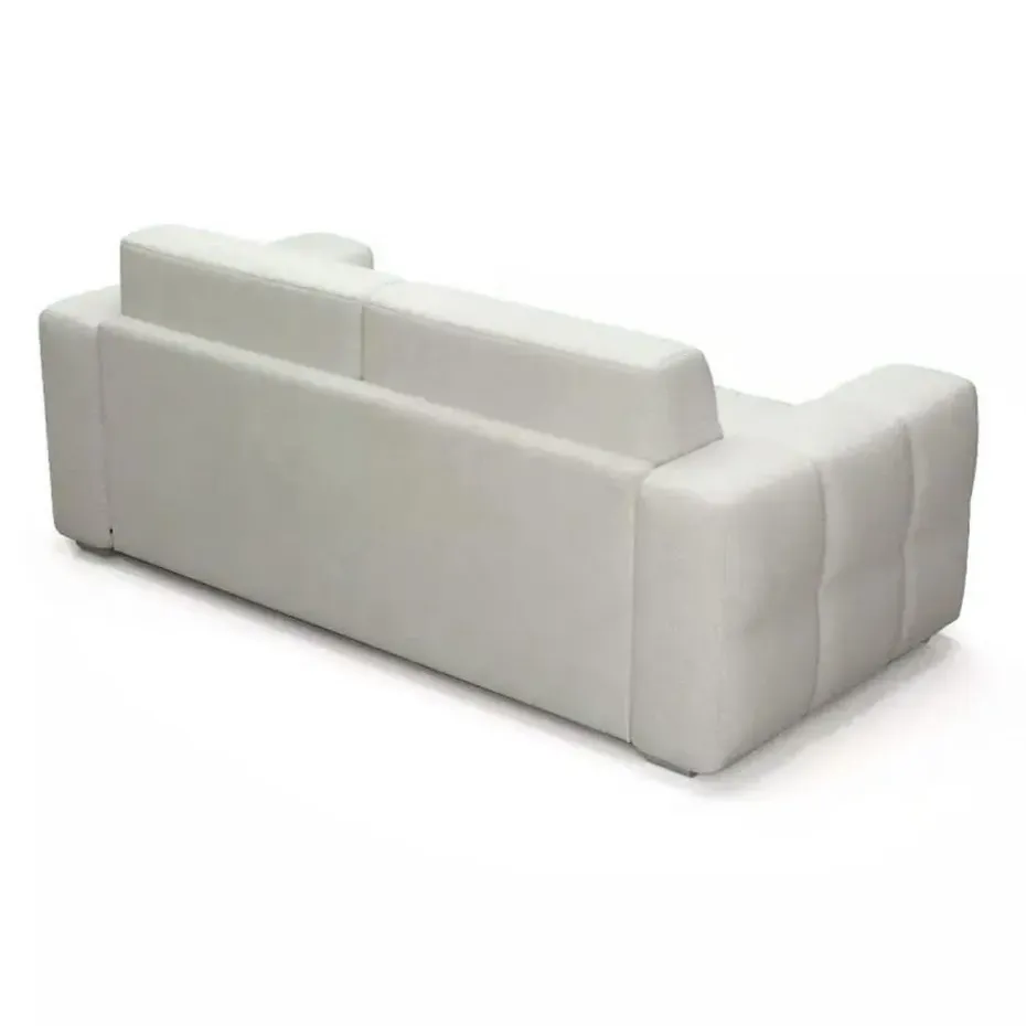 CALICOSY - Slaapbank CAMERON - Beige - 84x207x102 cm