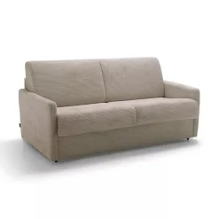 CALICOSY - Slaapbank COSENZA - Ecru - 87x175x100 cm