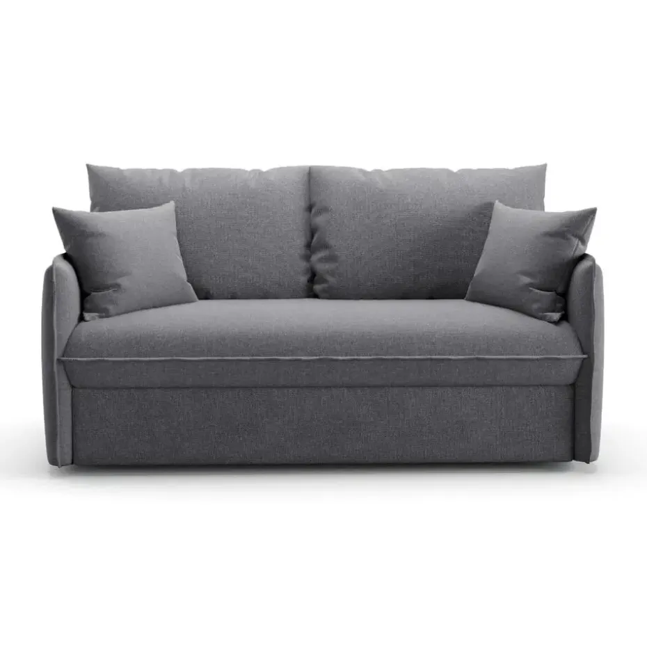 CALICOSY - Slaapbank MIRA - Grijs - 90x185x104 cm