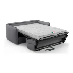 CALICOSY - Slaapbank MIRA - Grijs - 90x185x104 cm