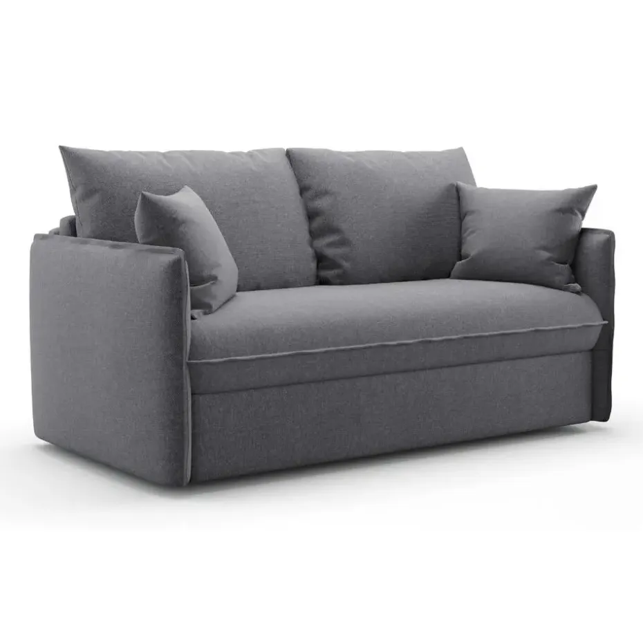 CALICOSY - Slaapbank MIRA - Grijs - 90x185x104 cm