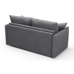 CALICOSY - Slaapbank MIRA - Grijs - 90x185x104 cm
