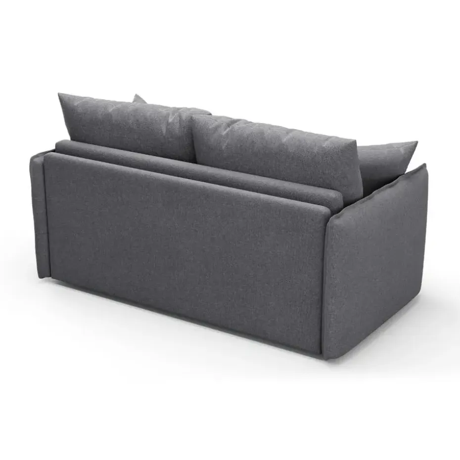 CALICOSY - Slaapbank MIRA - Grijs - 90x185x104 cm