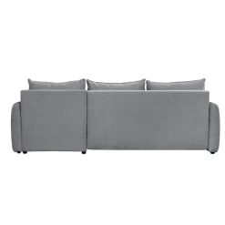 CALICOSY - Slaapbank NAOMI - Grijs - 90x260x175 cm