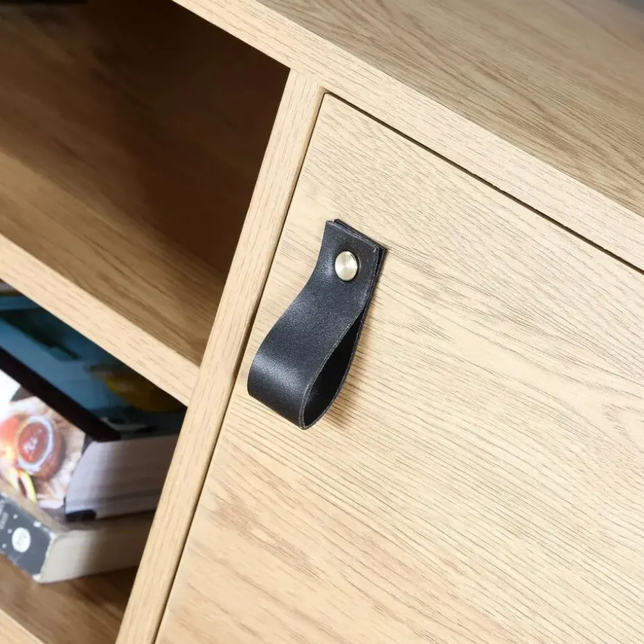 CALICOSY - TV-Meubel JILL - Donker hout - 48x120x
