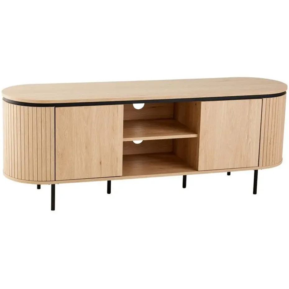 CALICOSY - TV-Meubel MALAGA - Licht hout - 55x150x40 cm