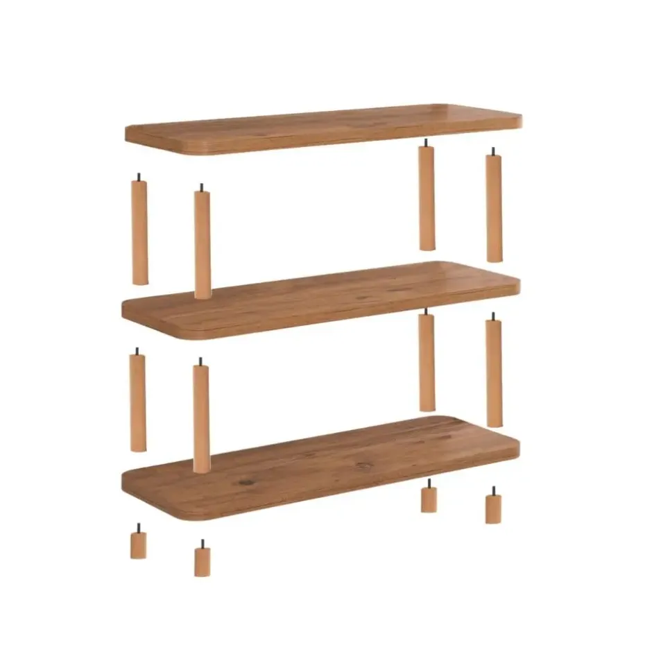 CALICOSY - Wandrek STEP - Licht hout - 75x80x28 cm
