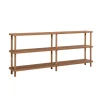CALICOSY - Wandrek ZEN - Licht hout - 74,9x180x35 cm