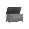 Cambridge kussenbox - aluminium - 141x73 cm - carbon black