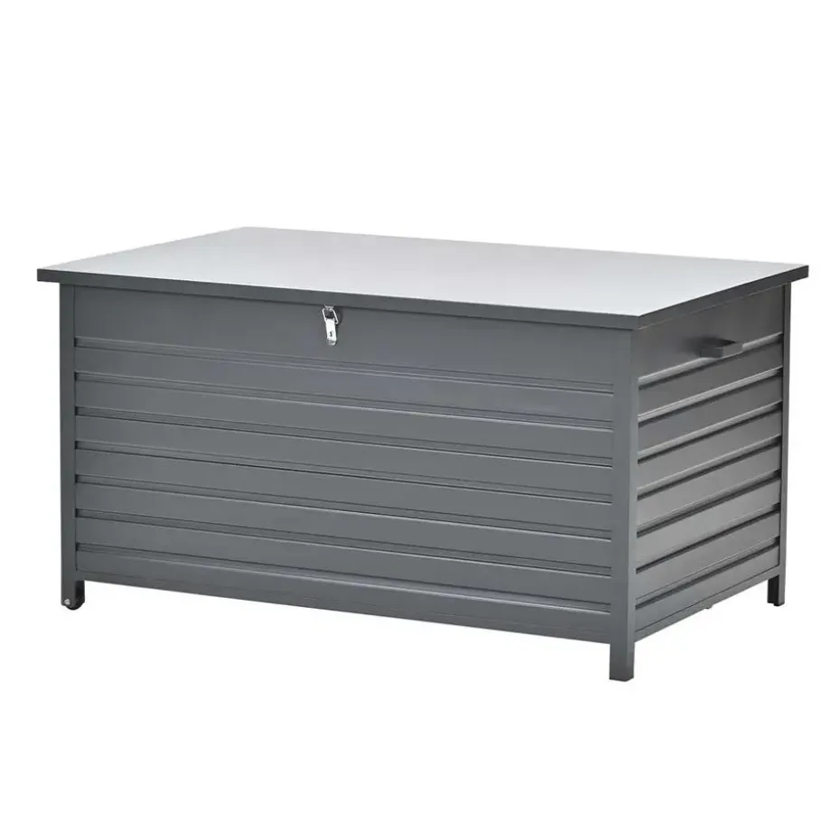 Cambridge kussenbox - aluminium - 155x97xH82,5 cm - carbon black