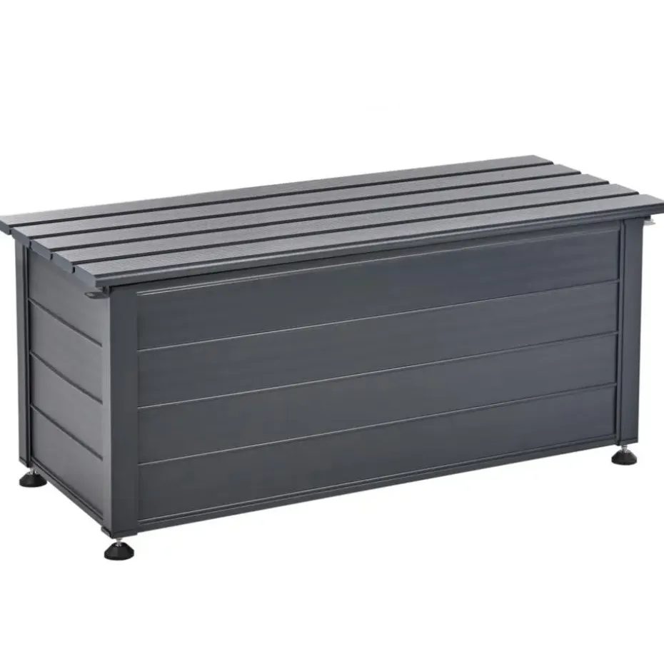 CAMPALTO - Kussenbox - Donkergrijs - 113 x 50 cm - Aluminium