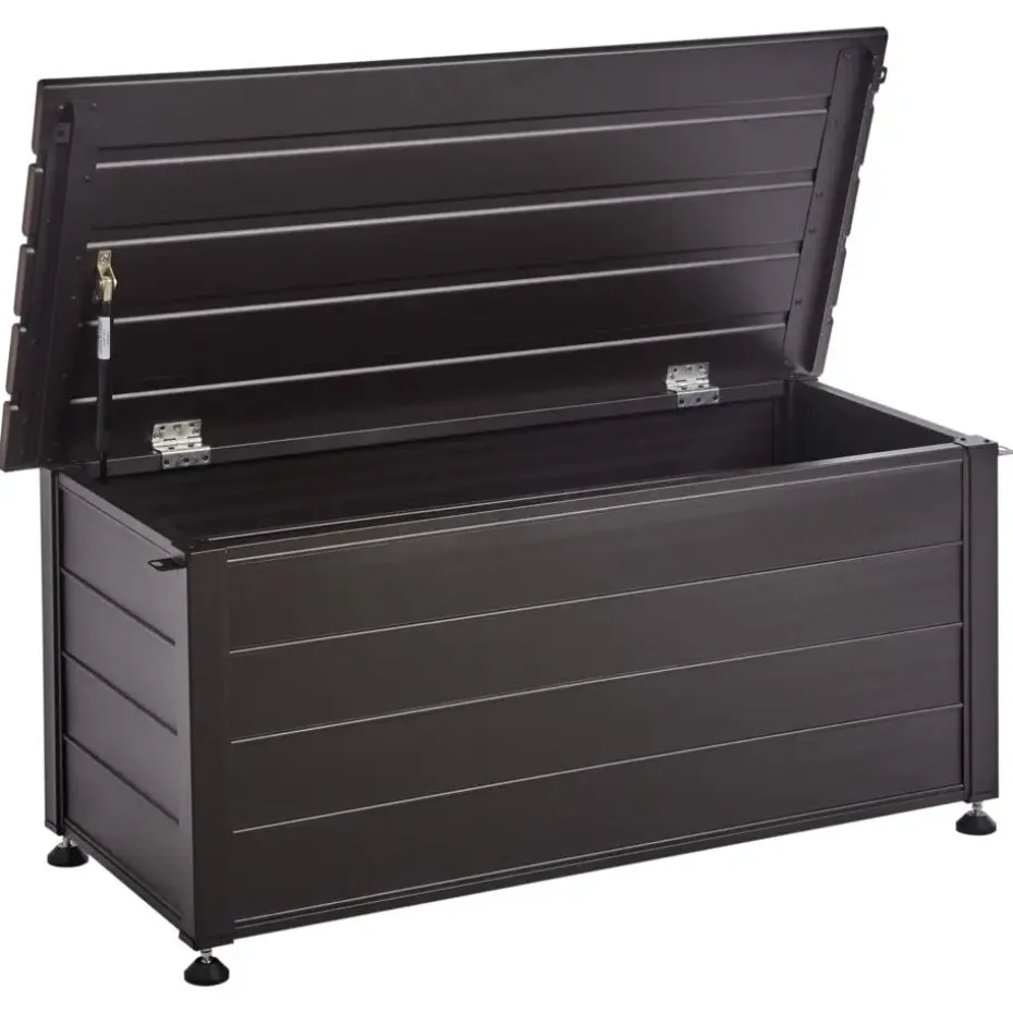 CAMPALTO - Kussenbox - Donkerbruin - 113 x 50 cm - Aluminium
