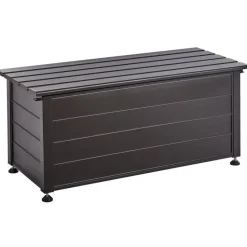 CAMPALTO - Kussenbox - Donkerbruin - 113 x 50 cm - Aluminium