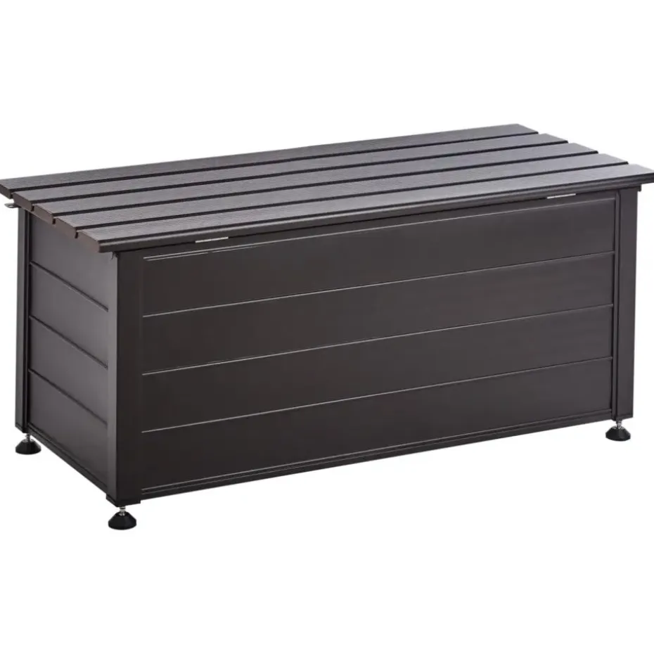 CAMPALTO - Kussenbox - Donkerbruin - 113 x 50 cm - Aluminium
