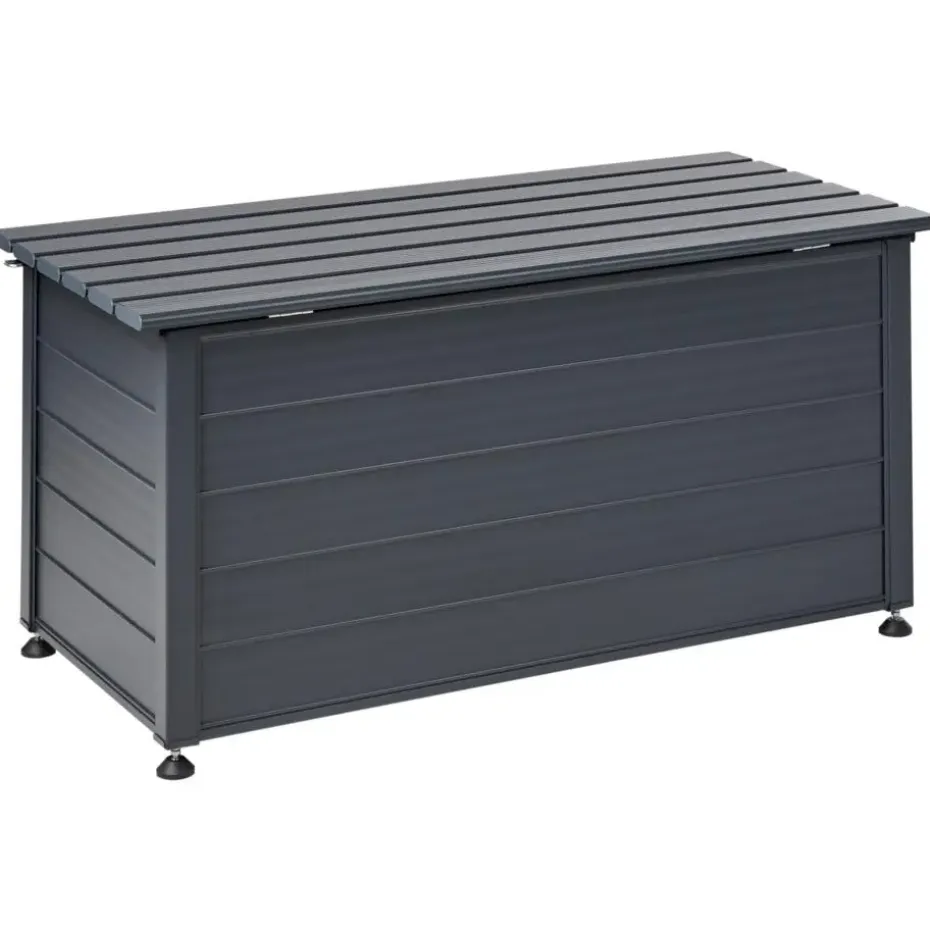 CAMPALTO - Kussenbox - Donkergrijs - 123 x 60 cm - Aluminium