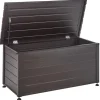 CAMPALTO - Kussenbox - Donkerbruin - 123 x 60 cm - Aluminium